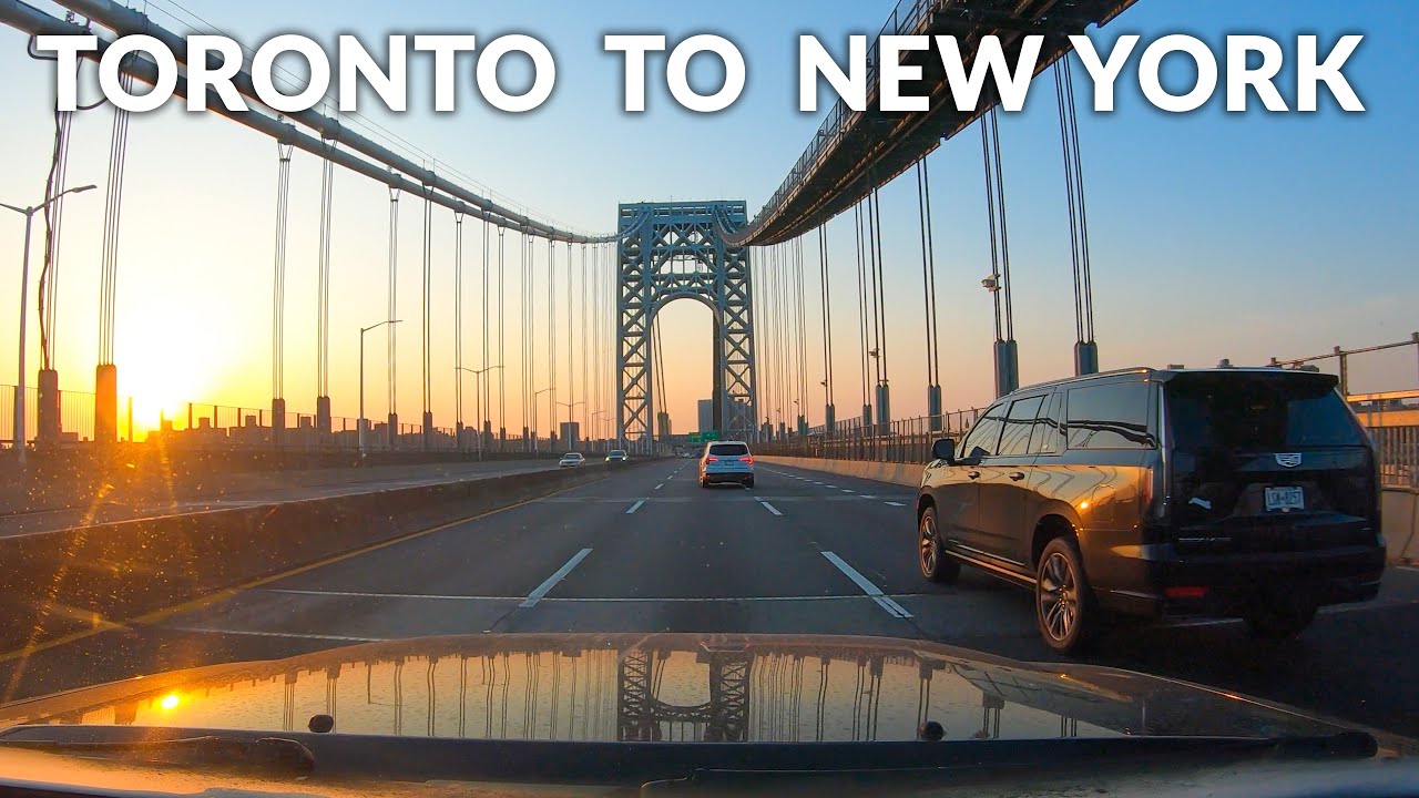 Toronto to New York US Road Trip: COMPLETE Drive Timelapse 4K
