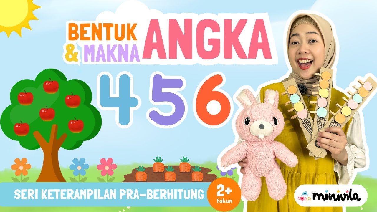 ANGKA | Mengenal Bentuk dan Makna Angka 4, 5, 6