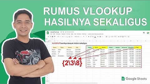 vlookup hasilnya banyak kolom sekaligus
