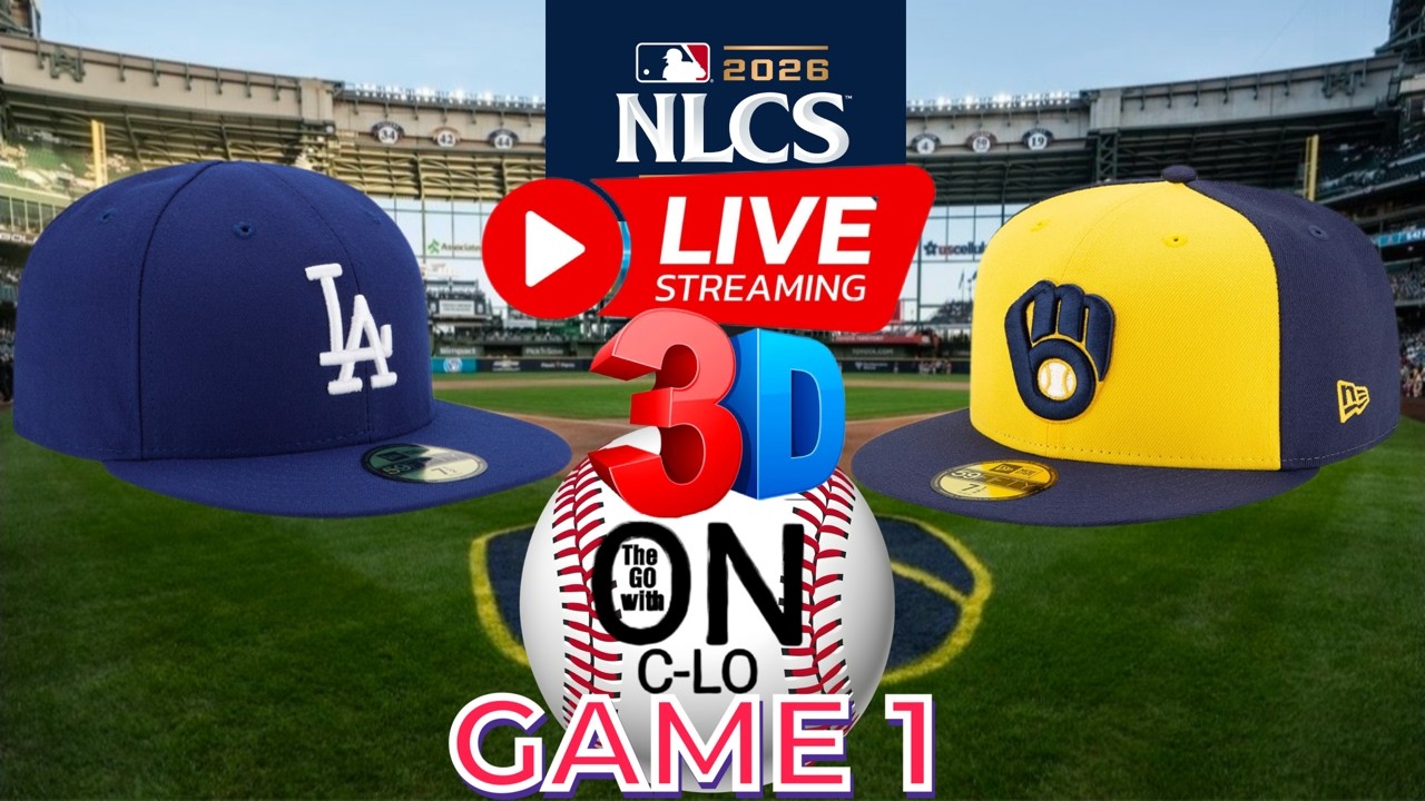 🔴LA Dodgers vs Milwaukee Brewers. Live MLB Baseball Game 1 NLCS. Live Play by Play 3D Livestream