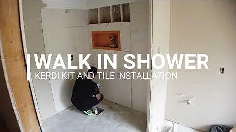 KERDI KIT AND TILE INSTALLATION IN 3 MINUTES!