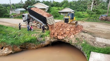 Interesting project, using SHANTUI DH-17C2, good performance in clearing land, filling rice fields