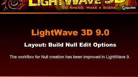 LightWave 9 Null Creation