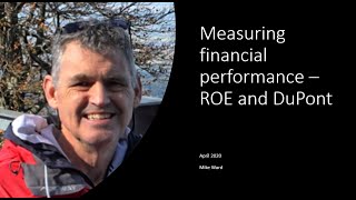 Measuring performance - ROE and DuPont
