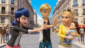 Adrien saved the child from Chloé, marinette became emotional 😭💔. [Fan made] @MakeitPossiblechannel 