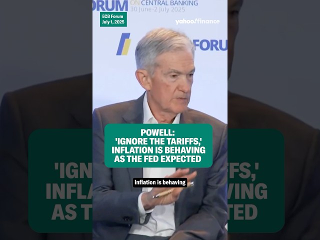 Powell: ''Ignore the tariffs,'' inflation is behaving as the Fed expected