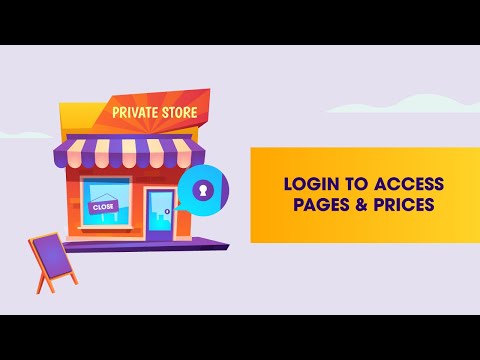 Shopify B2B Login to Access Pages App by BSS Commerce