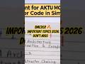 AKTU MCA BMC202 Important Topics 2026 🔥 | 2nd Sem Java