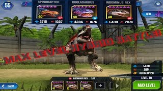 Jurassic World The Game Full Max Level Hybrid Battle!