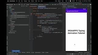 How to create typing animation | Android | Kotlin