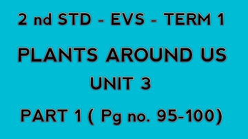 2 nd STD - EVS - TERM 1 - UNIT 3 - PLANTS AROUND US - PART 1( pg no. 95-100)