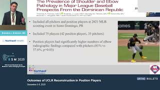 Outcomes of UCLR Reconstruction in Position Players - Brandon Erickson MD