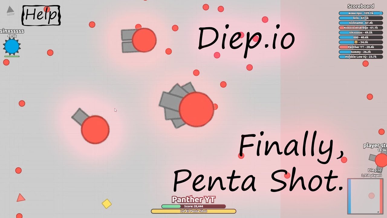 Diep.io Gameplay | Penta Shot Journey | Too Much Effort |