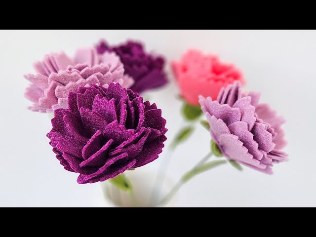 HC-10 Heartfelt Creations カメリアカーネーション How to Create Elegant Ruffled Carnations - YouTube