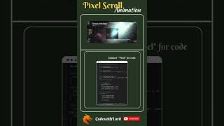 Pixel Scroll Effect Animation for Website #shorts #viral #trending #CodewithLord