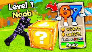 Starting Over as NOOB with OP SECRET in Push a Lucky Block! (Roblox) screenshot 3