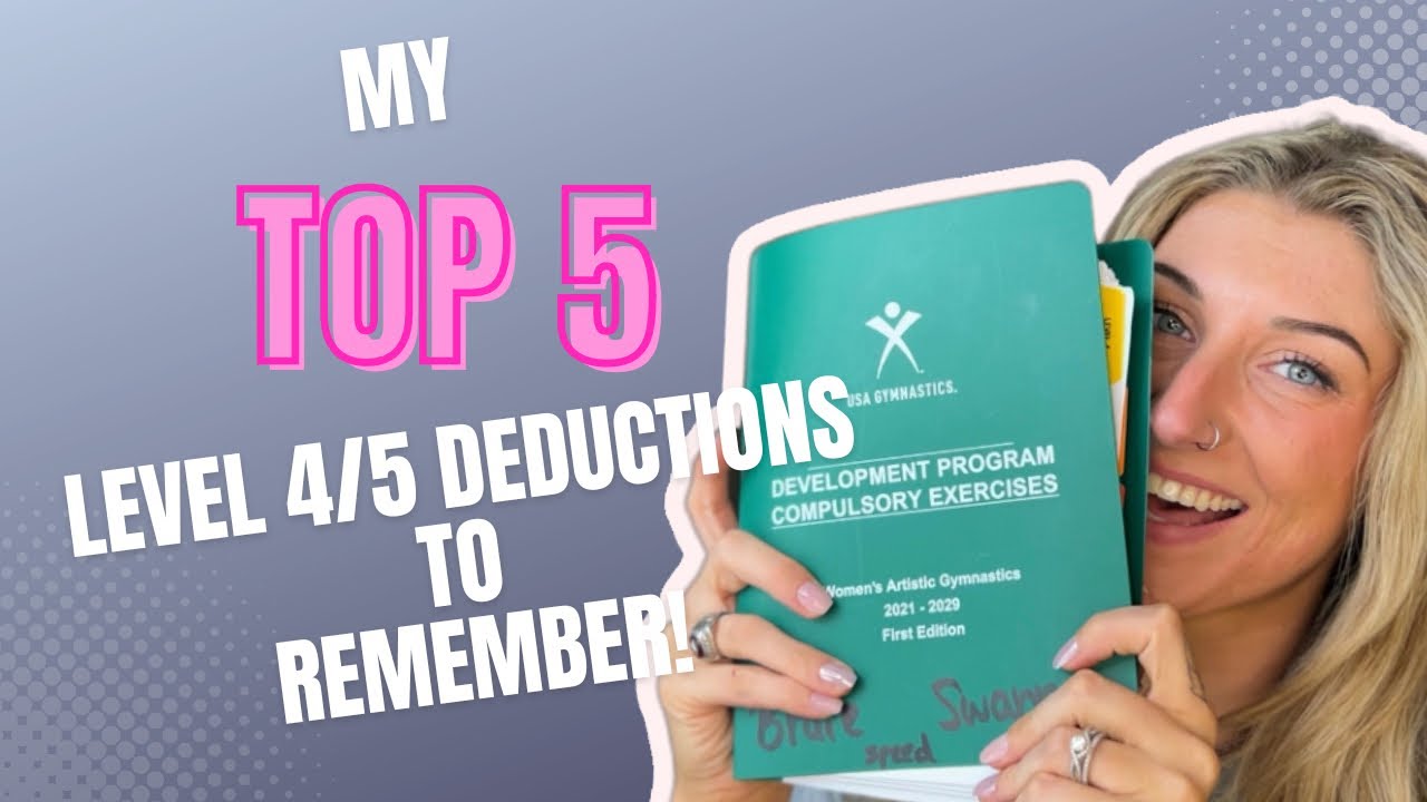 What Deductions To Remember? Level 4/5 gymnastics YouTube