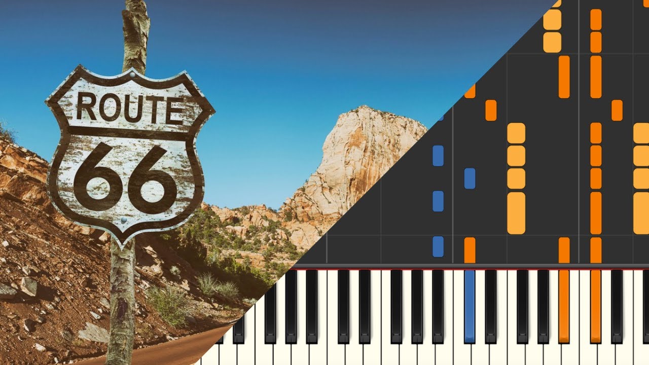 Route 66 Piano Tutorial - Intermediate Piano Solo - YouTube