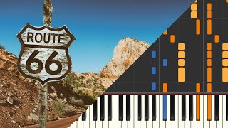 Route 66 Piano Tutorial - Intermediate Piano Solo