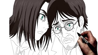 How To Draw Eren & Grisha | Step By Step | Attack On Titan screenshot 5