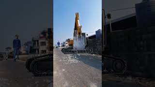 Jcb dozer car passing with future technology #shortsfeed #shortsyoutube