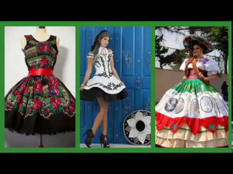 Hermosos vestidos para usar este 15 y 16 de septiembre YouTube