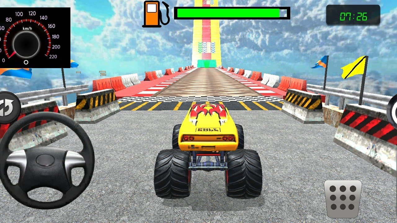 Monster Truck Mega Ramp - Impossible Tracks Monster Truck Stunt Racing - Android Gameplay