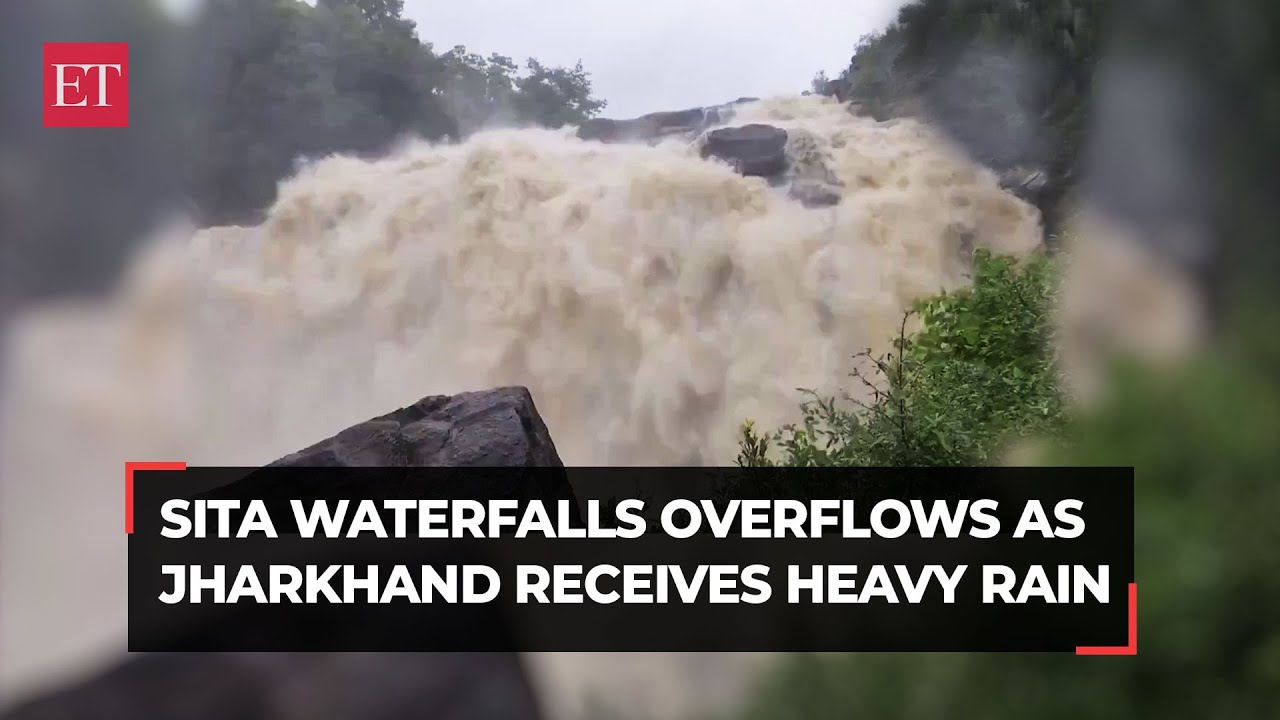 Jharkhand rains: Sita waterfall in Ranchi overflows following heavy downpour in the region