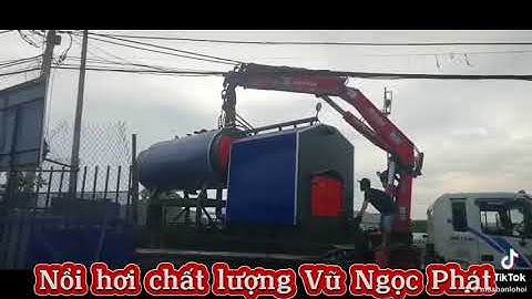 Khảo sát cẩu bàn giao lò hơi đốt củi chất lượng công suất 1 tấn/giờ cho ngành giặt ủi tại Bình thuận