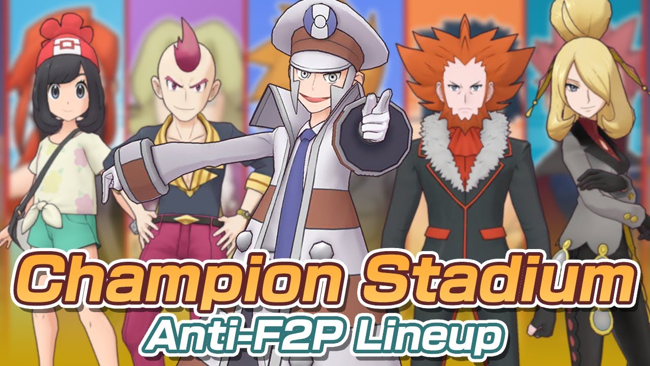 [Pokemon Masters EX] ANTI-F2P RUN | 7500 Points Master Mode | Champion Stadium - Wave 50