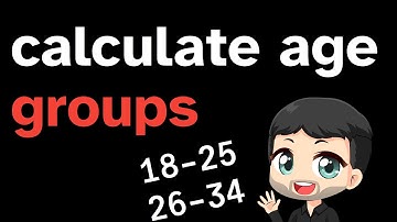 How to calculate age groups in R