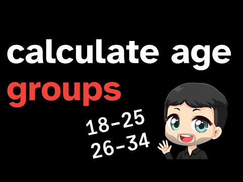 How to calculate age groups in R