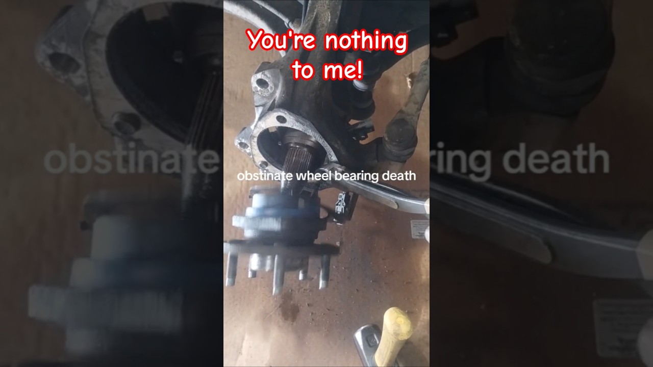 Ты для меня ничто, смерть упрямого подшипника колеса! 