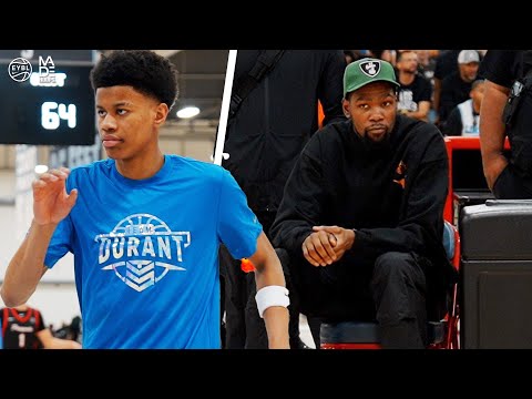 Kevin Durant pulled up to EYBL to watch Baby KD!😳