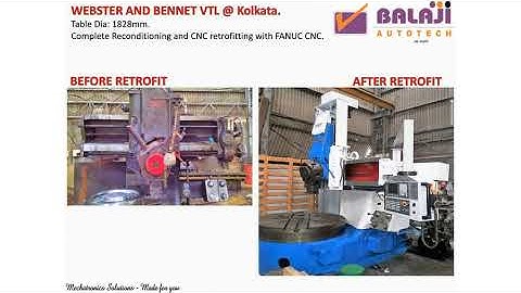 BALAJI AUTOTECH PVT LTD | Vertical Turning Lathe Refurbishment & Retrofit in INDIA