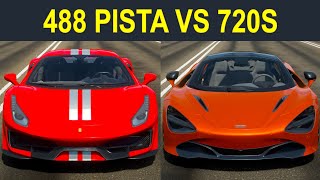 Forza Horizon 4: Ferrari 488 Pista vs. McLaren 720S Drag Race