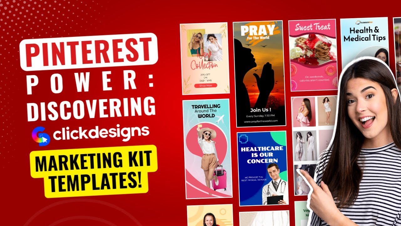 Pinterest Power: Discovering ClickDesigns #MarketingKit Templates! 📌🚀 #ClickDesigns