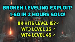 BROKEN LEVELING EXPLOIT! 1-60 in 2 hours SOLO!