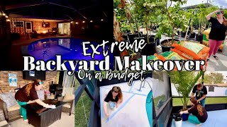 Epic Backyard Makeover on a BUDGET ~ Extreme Patio/Pool area makeover