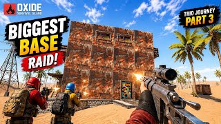 BIGGEST BASE RAID ON MY SERVER! 😱 INSANE LOOT ROOM RAID | Oxide Survival Island #oxide #rust