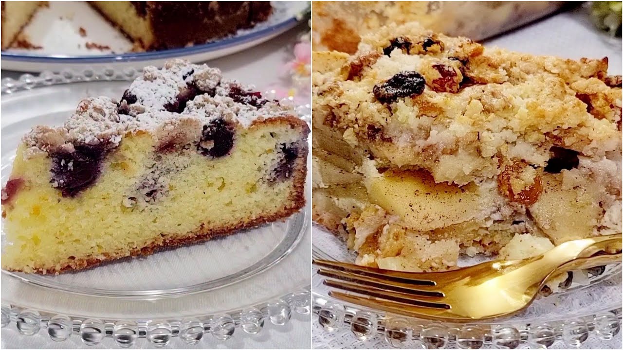 Апельсиновый пирог с ягодами и яблочный пирог! Два рецепта, которые стоит приготовить сегодня!