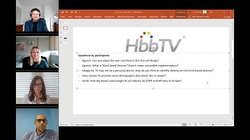 HbbTV Webinar: HbbTV in programmatic advertising and GDPR compliance