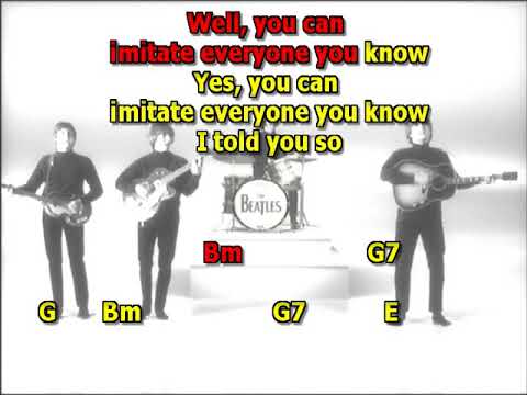 Dig a pony Beatles mizo lead vocal no guitars l lyrics chords
