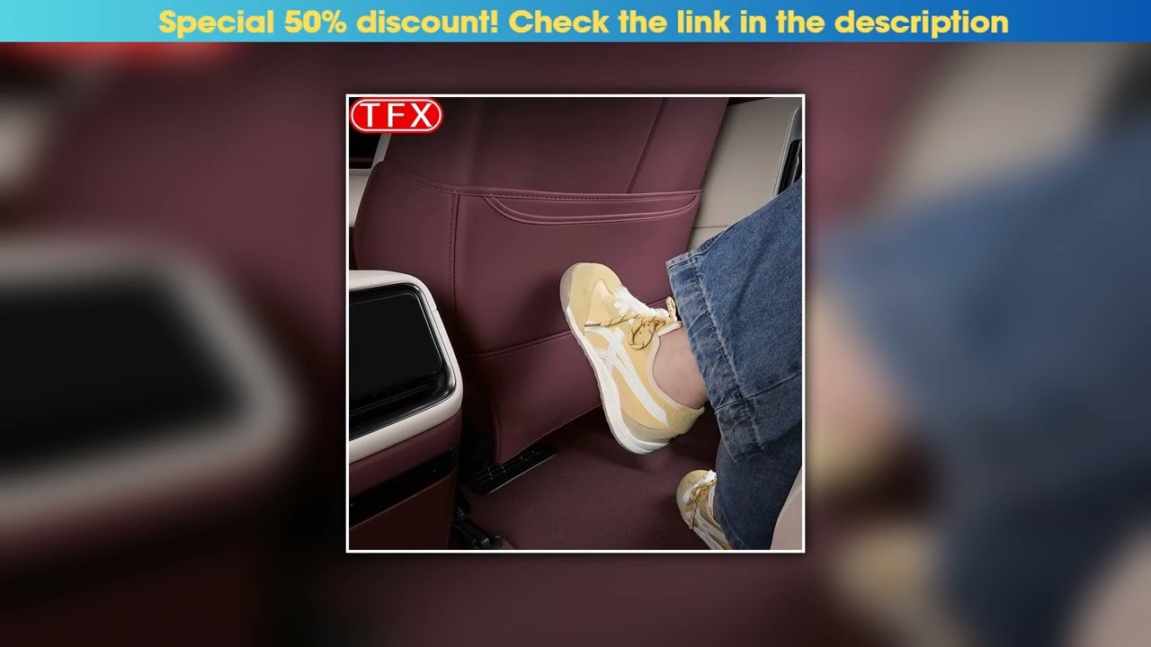 Get For Xiaomi YU7 2025 2026 Syling Car PU Leather Anti Kick Mat Pad Car Anti-kick Protector Mats S