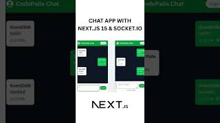 Build a Real-Time Chat App with Next.js 15 &amp; Socket.io | Shorts Tutorial