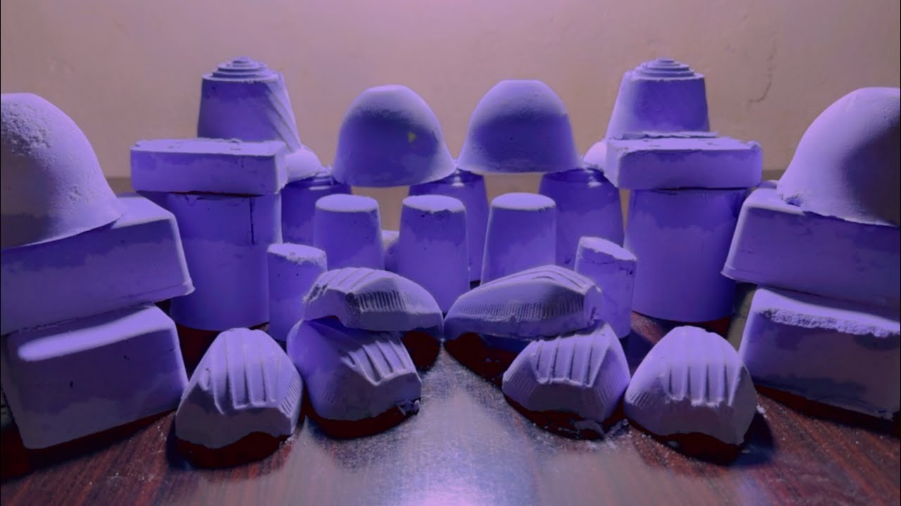 ASMR crunchy baking soda two soft color 