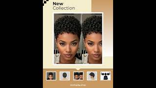 Short Curly Pixie Human Hair Wig