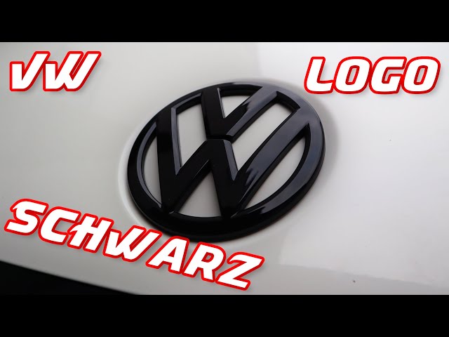 LED VW Emblem Schwarz Lichter