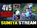 Incredible 4v5 mega comeback with new meta storm  sumiya stream moments 4327