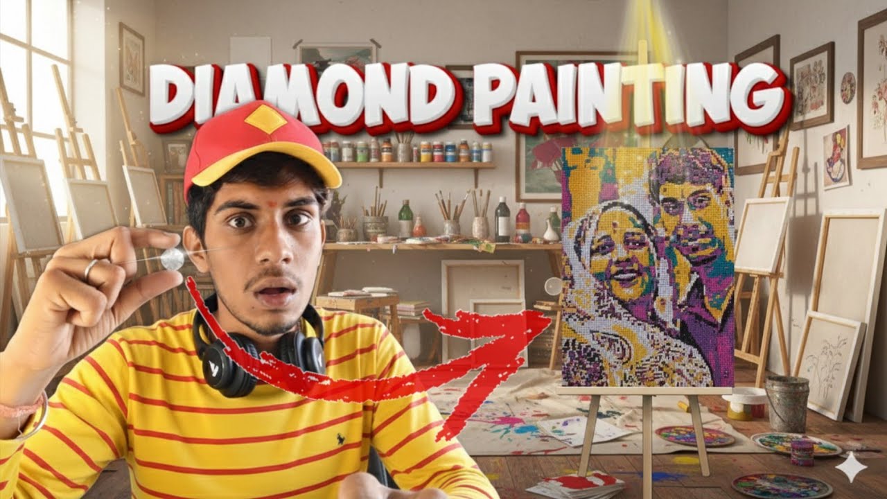 This Diamond Painting Took 100 Hours… Worth It? 😳🔥 - YouTube